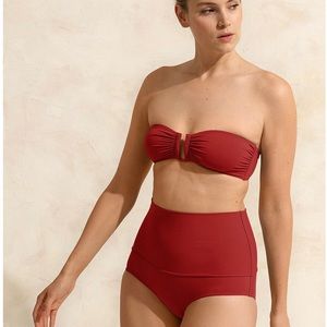 Eres high waisted bikini with bandeau top